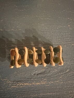Vintage Chan Luu bone and quartz stretch bracelet